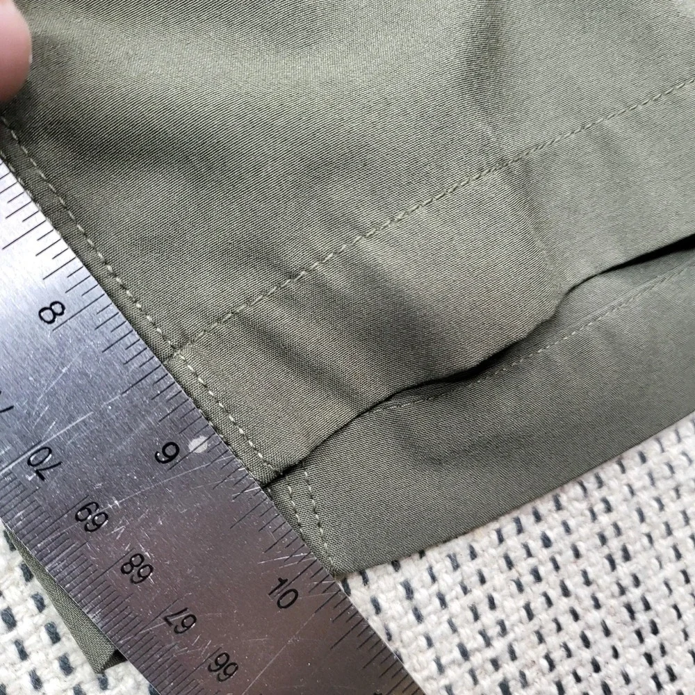 The North Face Shorts Mens 36 Green Stretch Hiking Belted 10 Inch Inseam Pockets